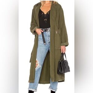 GRLFRND Olive Green/Khaki Trench Coat